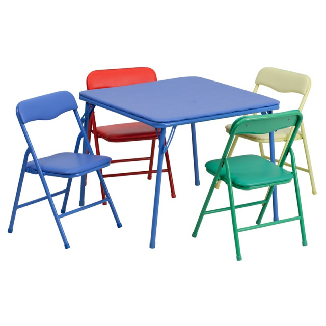 FF Kids Folding Table & 4 Chairs - Assorted