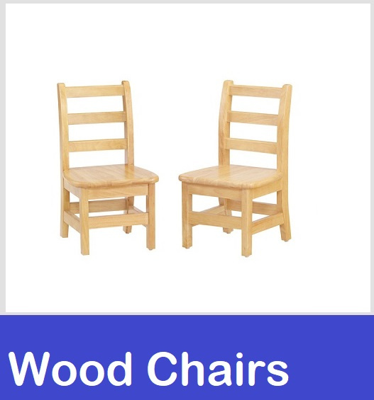 wood chairs school daycare preschool seating